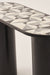 Oro Inlay Table - Black / Wood & Bone / 125L X 45W X 76H In Cms - Indoor Furniture