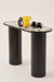 Oro Inlay Table - Black / Wood & Bone / 125L X 45W X 76H In Cms - Indoor Furniture
