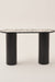 Oro Inlay Table - Black / Wood & Bone / 125L X 45W X 76H In Cms - Indoor Furniture