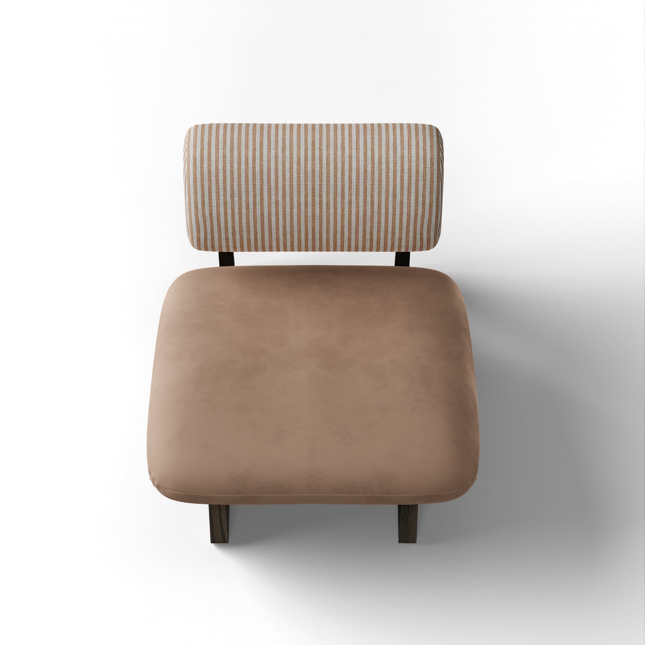 Osaka I Lounge Chair - Smoke Grey White Ash Frame; D’Decor Aura Splendor Sr No 103 Ply & Foam Upholstery Seat;