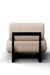Osaka II Lounge Chair - Black Distressed/Charcoal White Oak Frame; The White AW-76 Ply & Foam Upholstery Seat;