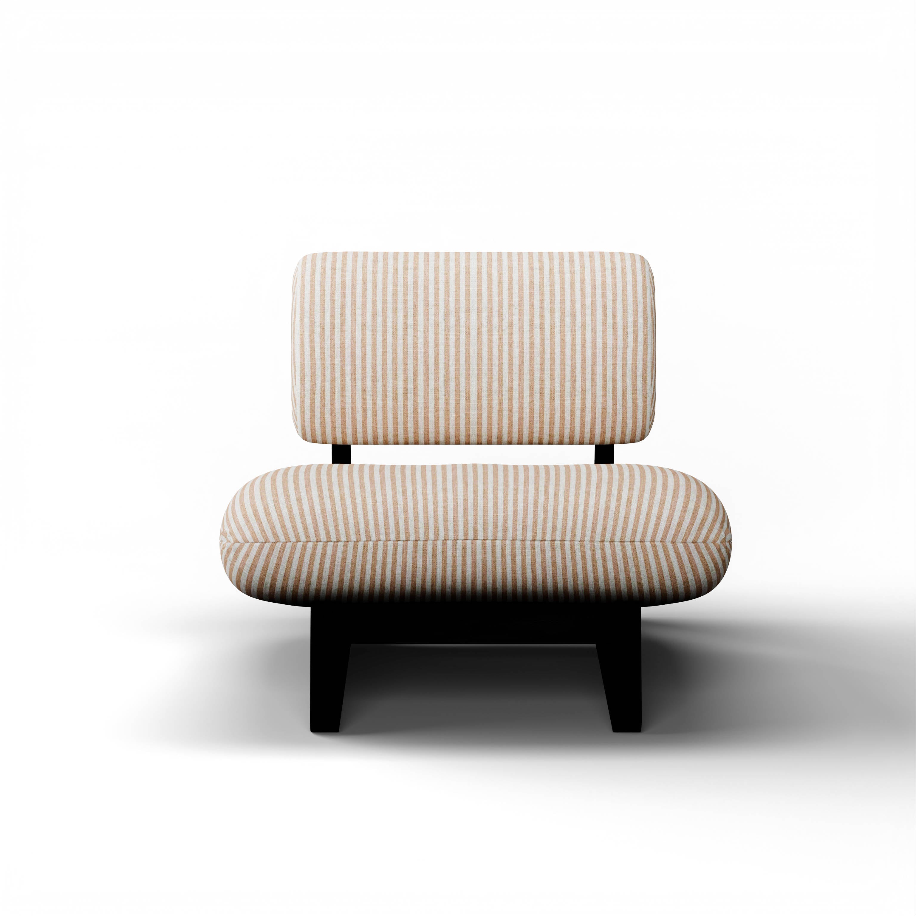 Osaka II Lounge Chair - Black Distressed/Charcoal White Oak Frame; The White AW-76 Ply & Foam Upholstery Seat;