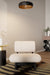 Osaka II Lounge Chair - Black Distressed/Charcoal White Oak Frame; The White AW-76 Ply & Foam Upholstery Seat;