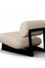 Osaka II Lounge Chair - Black Distressed/Charcoal White Oak Frame; The White AW-76 Ply & Foam Upholstery Seat;