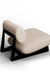 Osaka II Lounge Chair - Black Distressed/Charcoal White Oak Frame; The White AW-76 Ply & Foam Upholstery Seat;