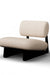 Osaka II Lounge Chair - Black Distressed/Charcoal White Oak Frame; The White AW-76 Ply & Foam Upholstery Seat;