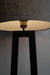 Oval Base Geometric Tower Matte Black Iron Floor Lamp 40w Brass Antique Holder