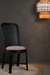 Panso Bamboo Chair - Black / Bamboo and Fabric: Cotton / D: 19’’ H: 39’’; Seat Height: 18’’ - Furniture