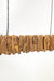 Pantai Pendant Lamp 7 - Teak Wood / L:165 x B:35 x H:45 In cm - Lighting