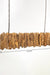 Pantai Pendant Lamp 7 - Teak Wood / L:165 x B:35 x H:45 In cm - Lighting