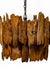 Pantai Pendant Lamp 9 - Teak Wood / L:65 x B:65 x H:50 In cm - Lighting