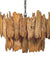Pantai Pendant Lamp 9 - Teak Wood / L:65 x B:65 x H:50 In cm - Lighting