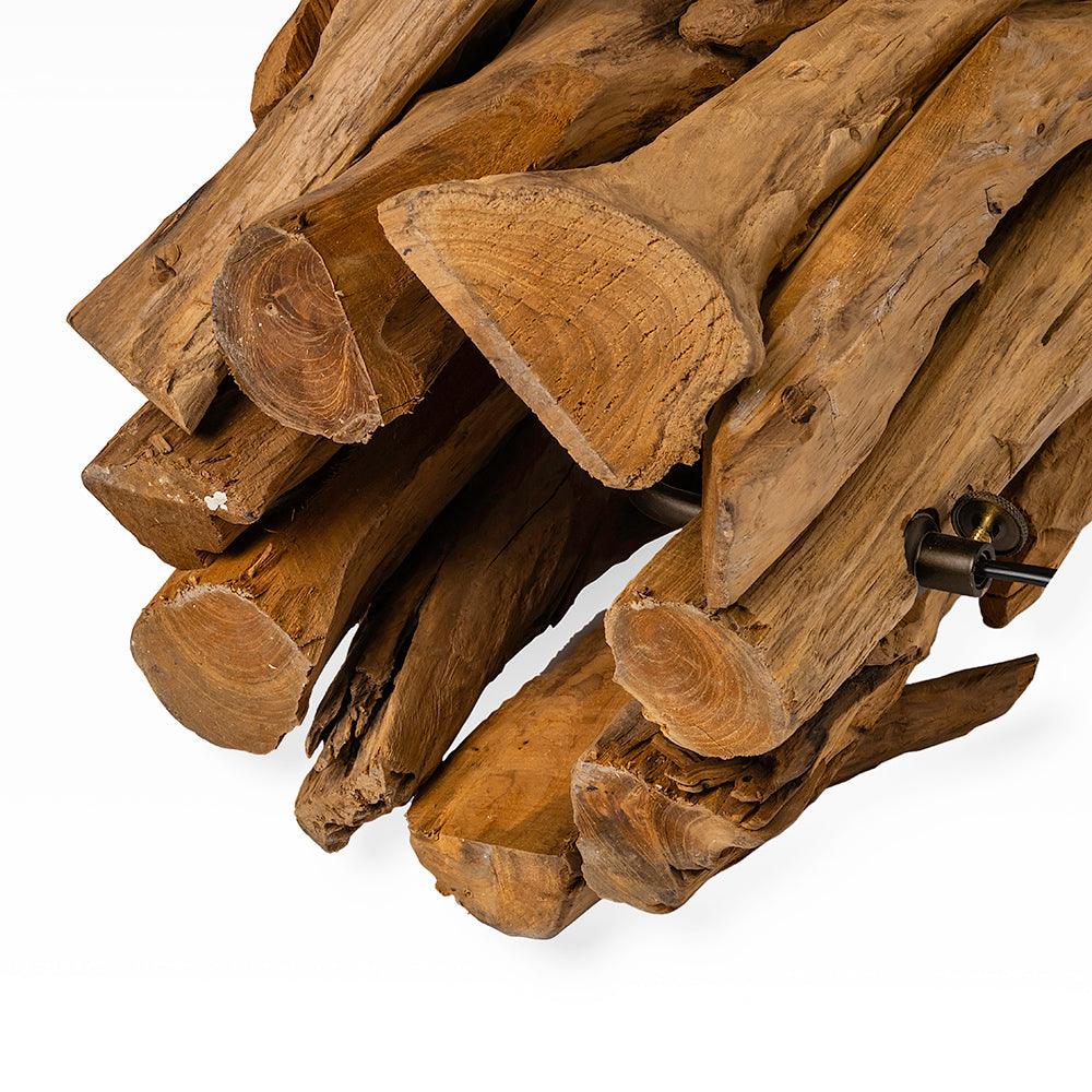 Pantai Table Lamp 2 - Drift Wood / L:38 x B:38 x H:60 In cm - Lighting
