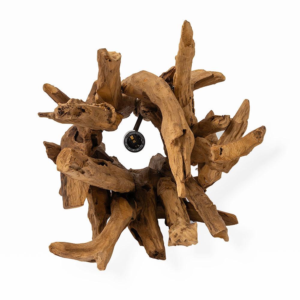 Pantai Table Lamp 2 - Drift Wood / L:38 x B:38 x H:60 In cm - Lighting