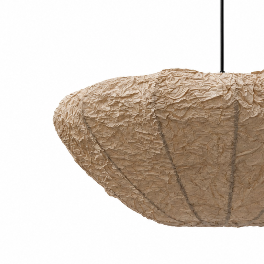 Papyrus Aurora Pendant Lamp - Natural / Banana Fiber paper - Lighting