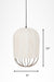 Papyrus Bloom Pendant Lamp - Offwhite / Banana Fiber paper / Dia: 9’’ H: 15’’ - Lighting