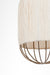 Papyrus Bloom Pendant Lamp - Offwhite / Banana Fiber paper / Dia: 9’’ H: 15’’ - Lighting