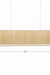 Papyrus Capsule Pendant Lamp - H: 13’’ W: 51’’ / Banana Fiber paper - Lighting