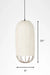 Papyrus Cluster of 3 Pendant Lamps - Banana Fiber paper / Cocoon: Dia: 9’’ H: 20’’ Bloom: Dia: 9’’ H: 15’’ Orb: Dia: