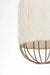 Papyrus Cluster of 3 Pendant Lamps - Banana Fiber paper / Cocoon: Dia: 9’’ H: 20’’ Bloom: Dia: 9’’ H: 15’’ Orb: Dia: