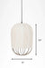 Papyrus Cluster of 3 Pendant Lamps - Banana Fiber paper / Cocoon: Dia: 9’’ H: 20’’ Bloom: Dia: 9’’ H: 15’’ Orb: Dia: