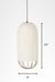Papyrus Cocoon Pendant Lamp - Offwhite / Banana Fiber paper / Dia: 9’’ H: 20’’ - Lighting