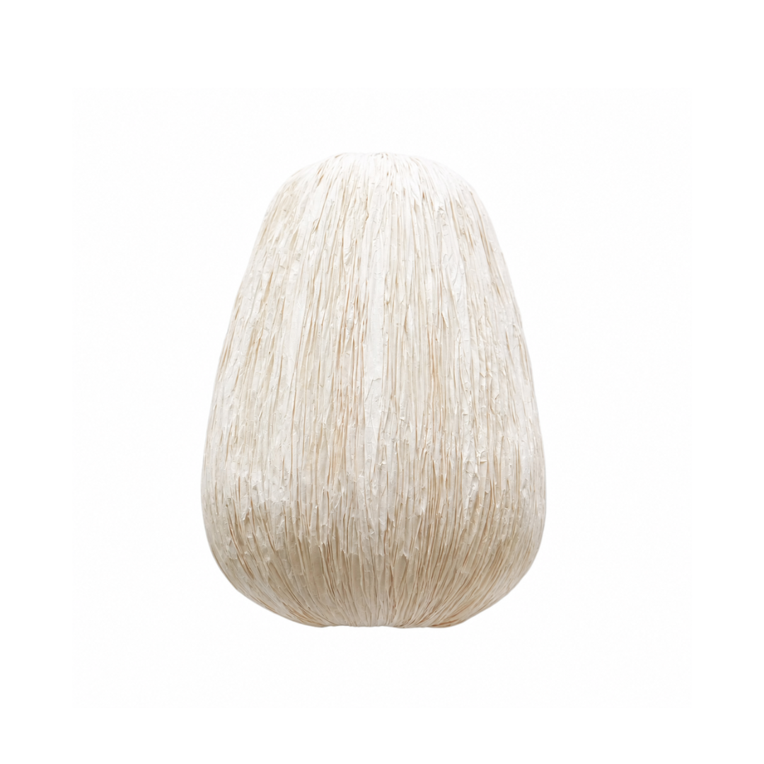 Papyrus Cocoon Wall Lamp - Banana Fiber paper / H: 8’’ W: 13’’ - Lighting