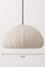 Papyrus Dome Pendant Lamp - H: 10’’ × W: 13.5’’ / Banana Fiber paper - Lighting