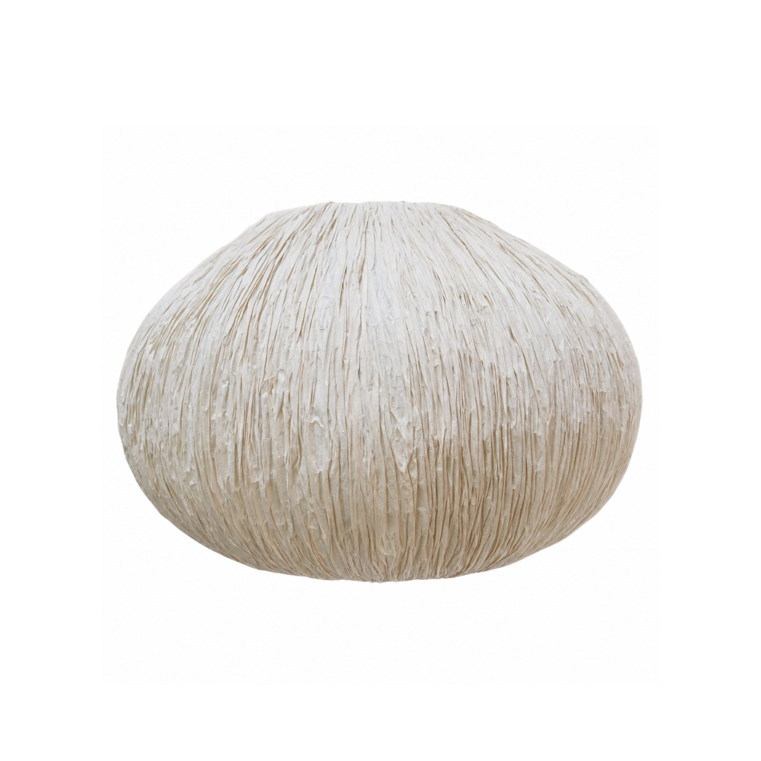 Papyrus Dome Wall Lamp - Banana Fiber paper / H: 8’’ W: 13’’ - Lighting