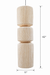 Papyrus Dusk Pendant Lamp - Dia: 11’’ H: 42’’ / Banana Fiber paper - Lighting