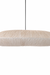 Papyrus Halo Pendant Lamp - Banana Fiber paper / Dia: 8’’ W: 36’’ - Lighting