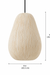 Papyrus Hive Pendant Lamp - H: 14’’ × W: 8’’ / Banana Fiber paper - Lighting