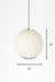 Papyrus Orb Pendant Lamp - Offwhite / Banana Fiber paper / Dia: 14’’ H: 12’’ - Lighting