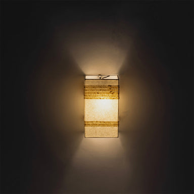 Papyrus Wall Light No. 7 - L: 6.5’’ H: 11’’ / Banana Fiber Paper - Lamps