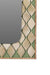 Paraffin Wall Mirror - Neutral / Teakwood, plywood, ceramic tile and mirror / L: 19’’ W: 1’’ H: 27’’ - Decor