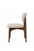 Pebble Dining Chair set of 2 - Upholstered & Acacia wood / Walnut finish / L: 18.5’’ W: 20’’ H: 32’’ SH: 18’’ - Dining