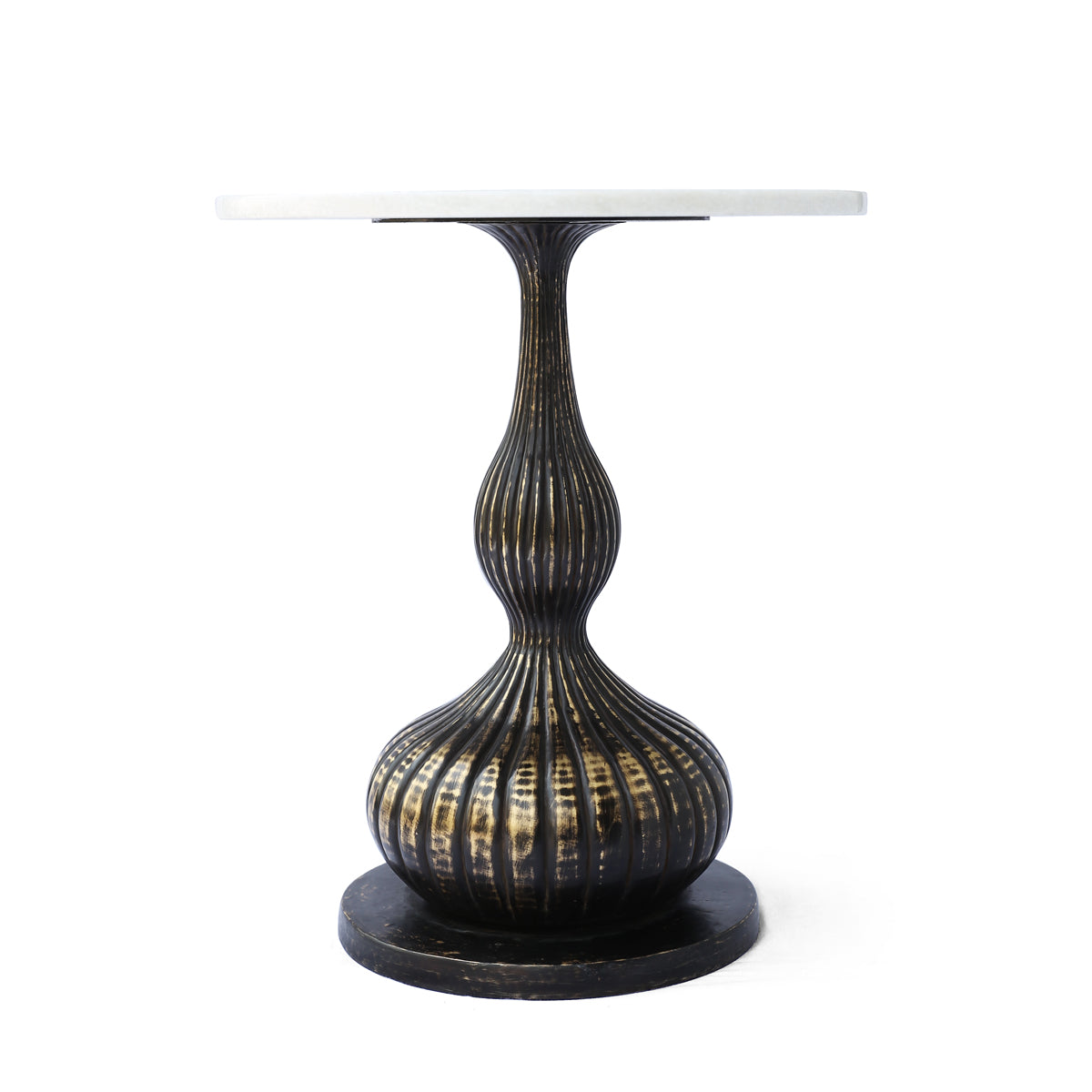 Peg Table - Antique Brass - Antique / Marble and brass - Indoor Furniture