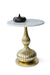 Peg Table - Brass - Gold / Marble and brass - Indoor Furniture