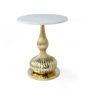 Peg Table - Brass - Gold / Marble and brass - Indoor Furniture