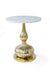 Peg Table - Brass - Gold / Marble and brass - Indoor Furniture