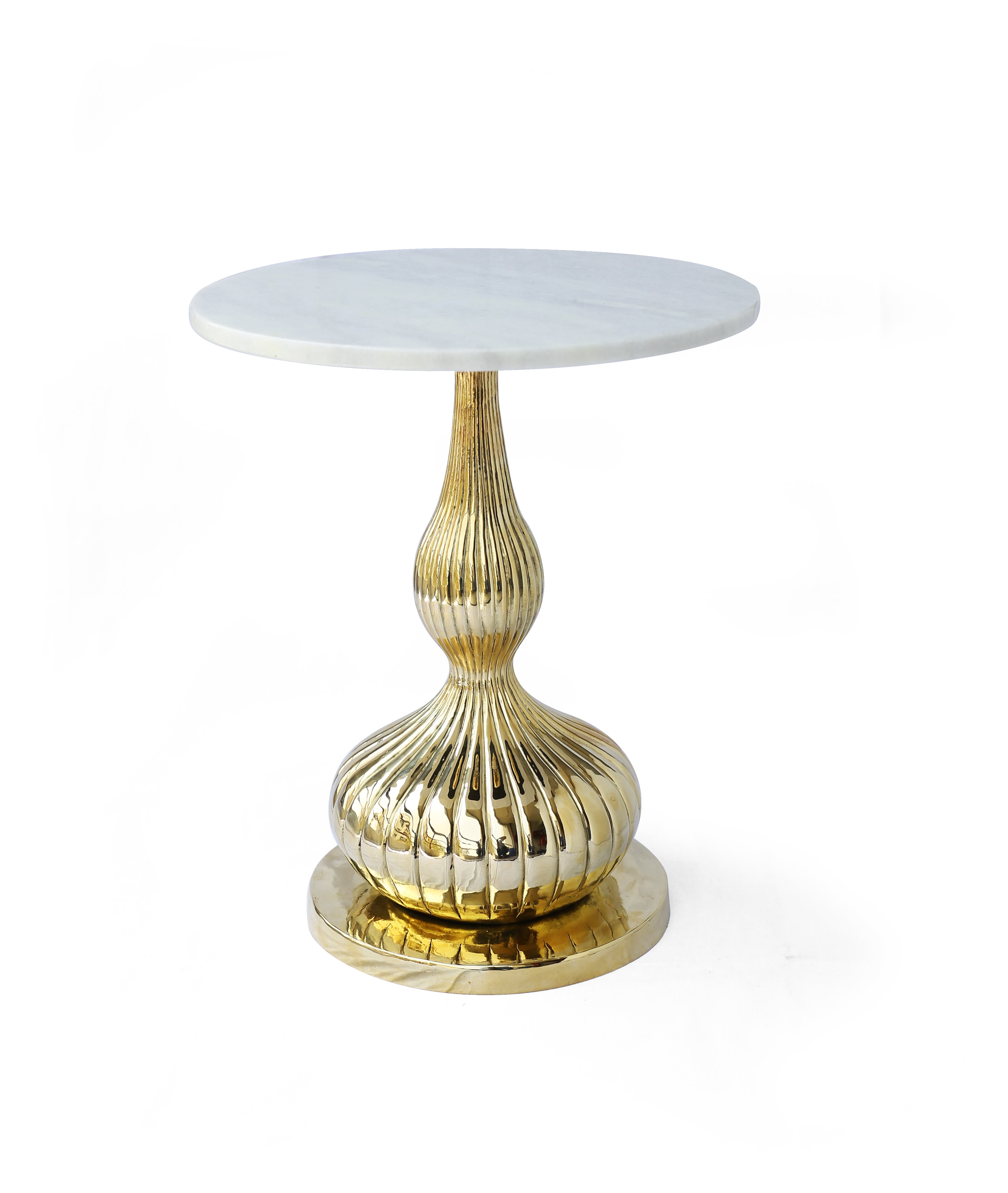 Peg Table - Brass - Gold / Marble and brass - Indoor Furniture