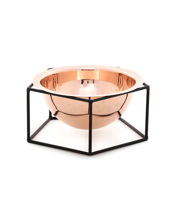 Penta Bowl - Small / Copper and Mild Steel - Decor