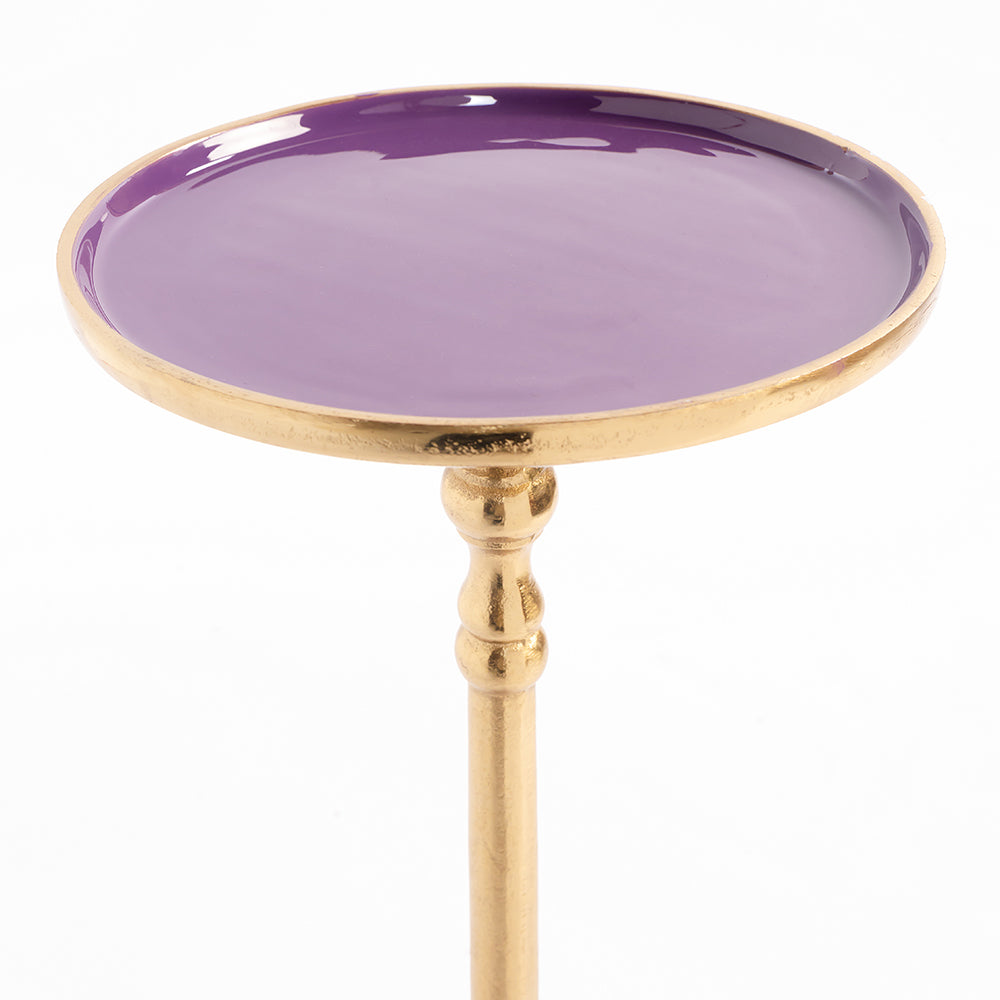 Perch Aluminium Accent Table - INCH:- L:- 8.75 x W:- 8.75 x H:- 23 / Aluminium - Indoor Furniture