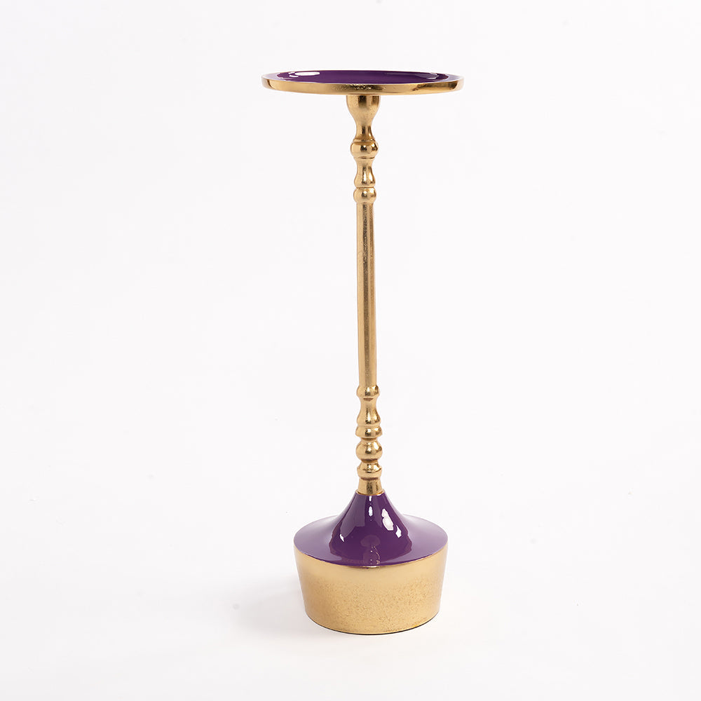 Perch Aluminium Accent Table - INCH:- L:- 8.75 x W:- 8.75 x H:- 23 / Aluminium - Indoor Furniture