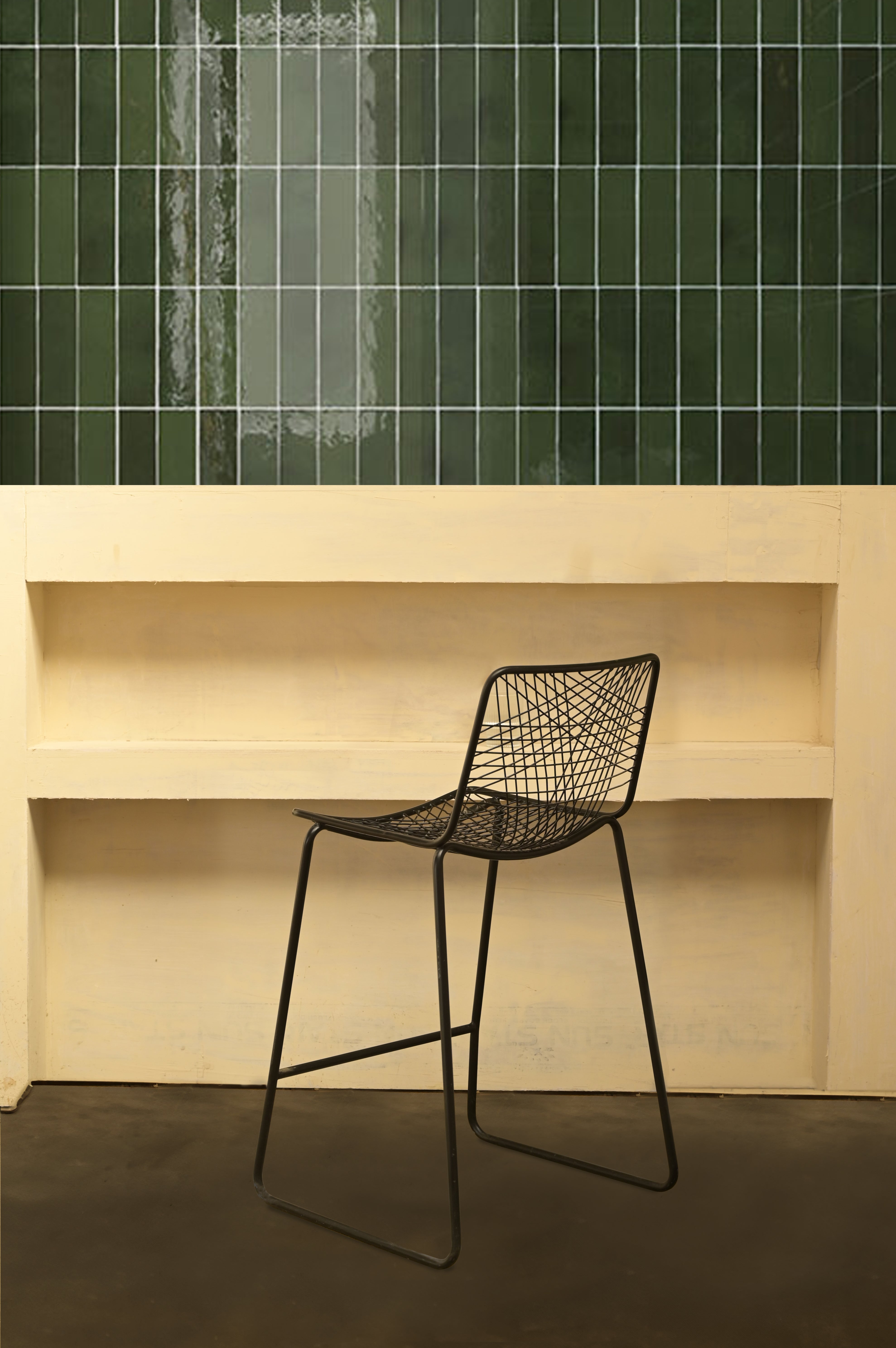 Perch Bar Stool - L:19 x W:21 x H:36 In inches / Metal - Indoor Furniture