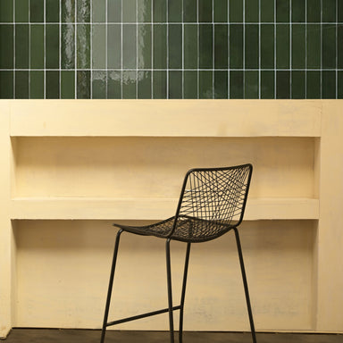 Perch Bar Stool - L:19 x W:21 x H:36 In inches / Metal - Indoor Furniture