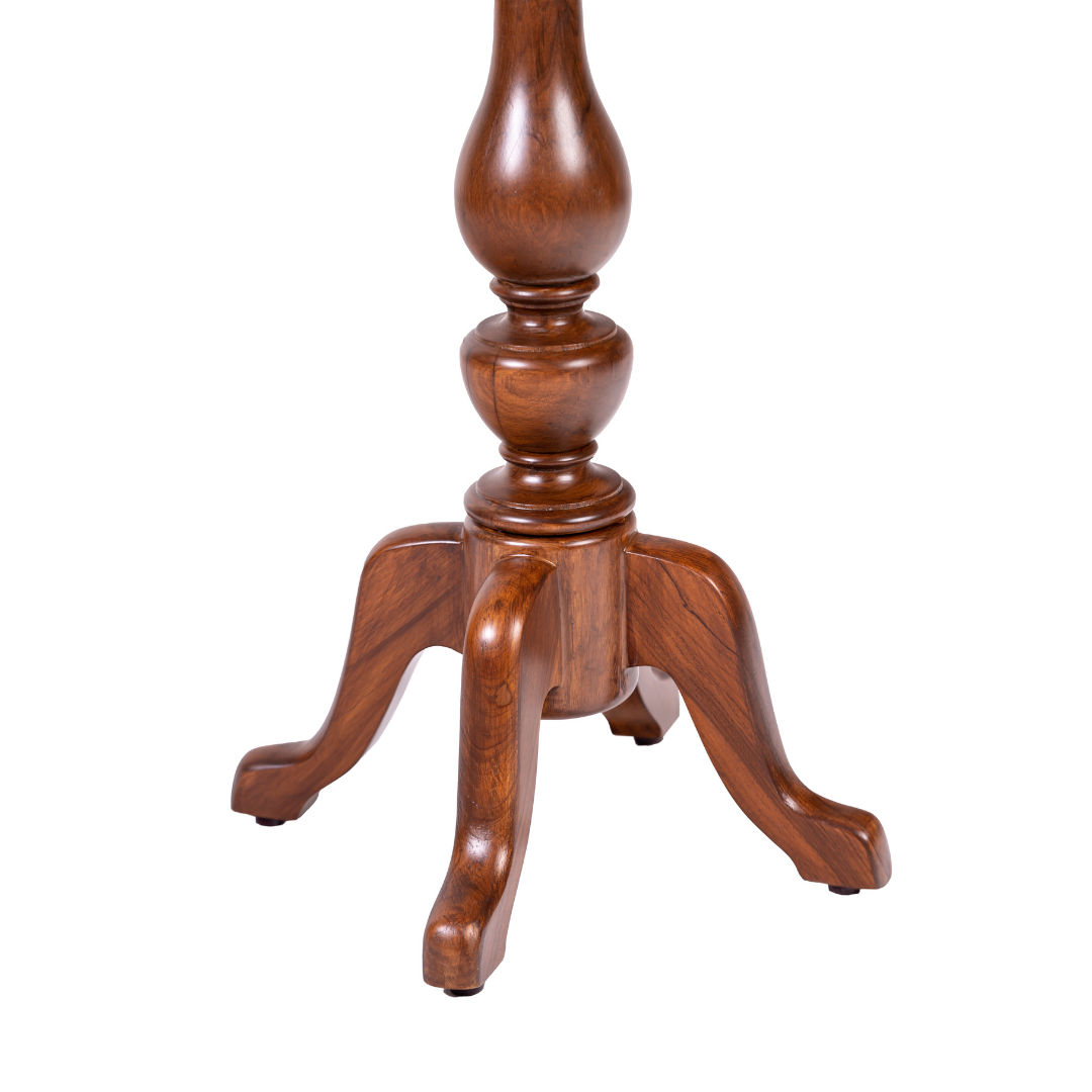 Petari End Table - Teak / Teakwood / D: 16’’ H: 25.5’’ - Furniture