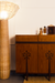 PETONA Storage Cabinet - Teak / Legs: Teakwood; Body of the Cabinet: Teak veneer and plywood; Shelves and Inner Space: