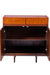 PETONA Storage Cabinet - Teak / Legs: Teakwood; Body of the Cabinet: Teak veneer and plywood; Shelves and Inner Space: