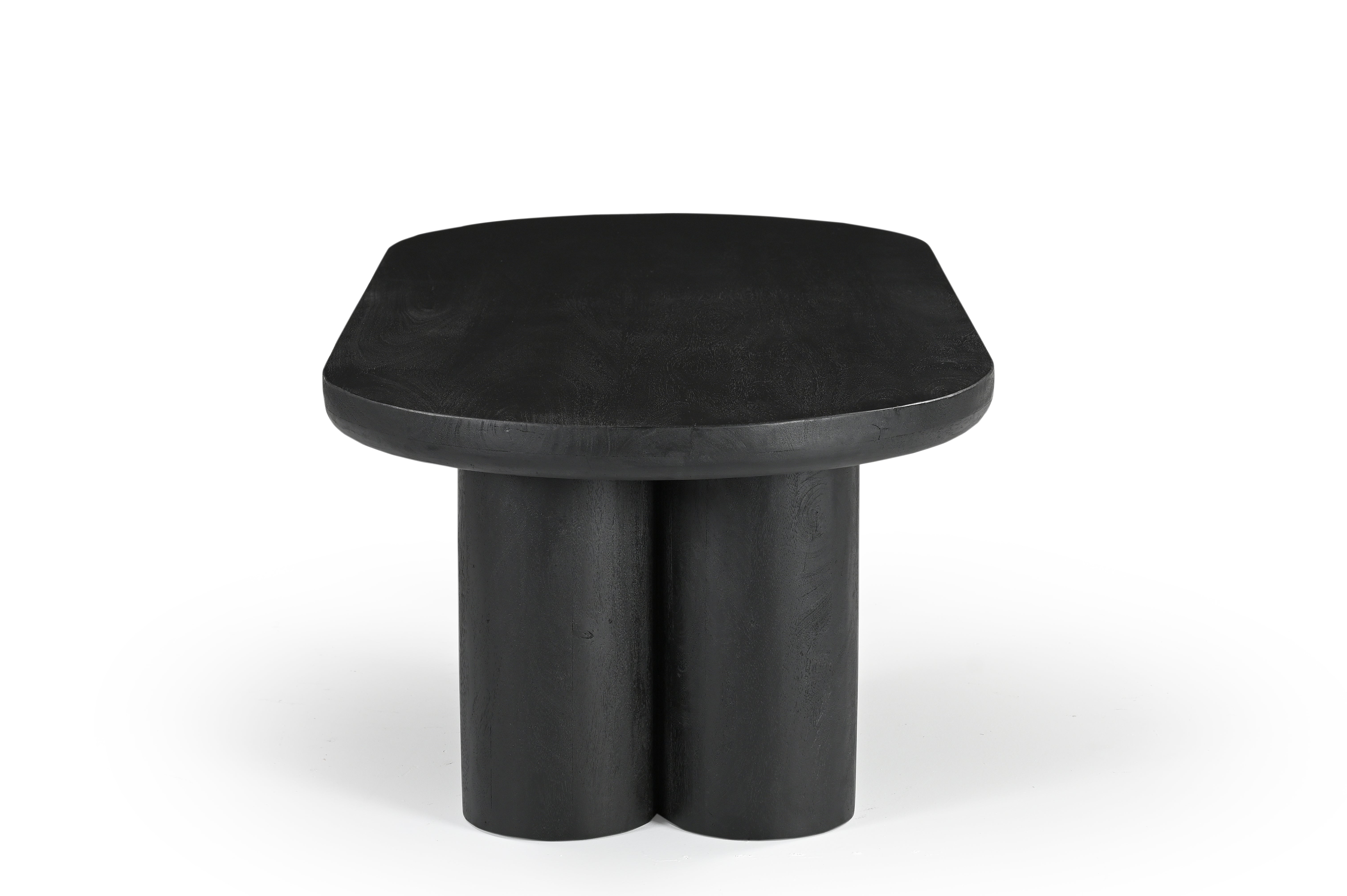 Petra Coffee Table - L: 129.54 x W: 58.42 x H: 38.10 cms / Mango Wood / Black - Indoor Furniture